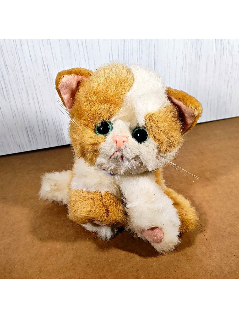 Purry Kitties Vintage Brown & White Cat Plusl 1984 and still purrs